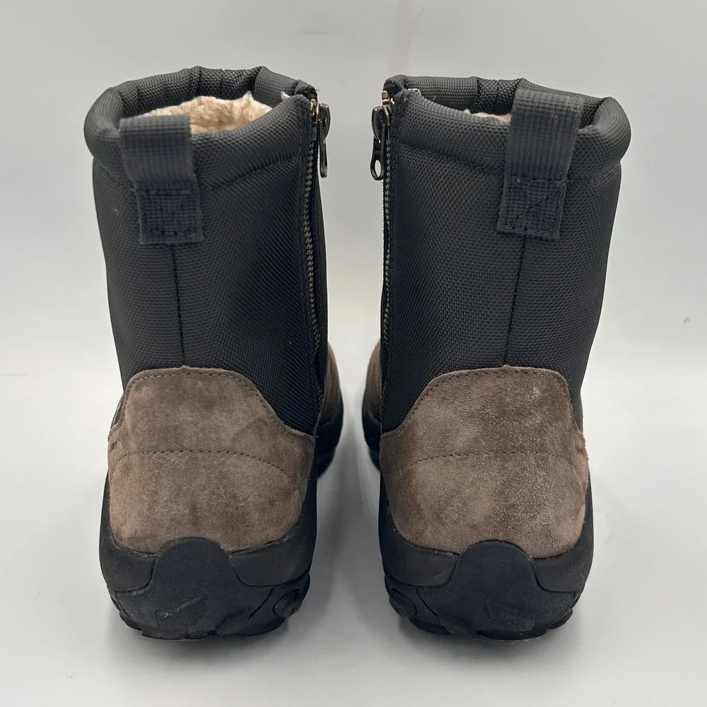 Merrell‎ Jungle Mid Zip Waterproof Mens 10 Boots Grey Suede Vibram 100 Gram